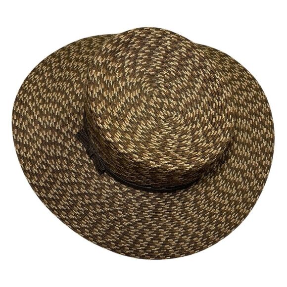 Nine West Stylish Brown Patterned Hat - Picture 1 of 10